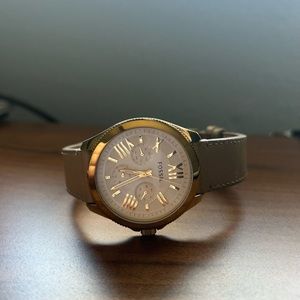 Fossil Leather Strap Watch